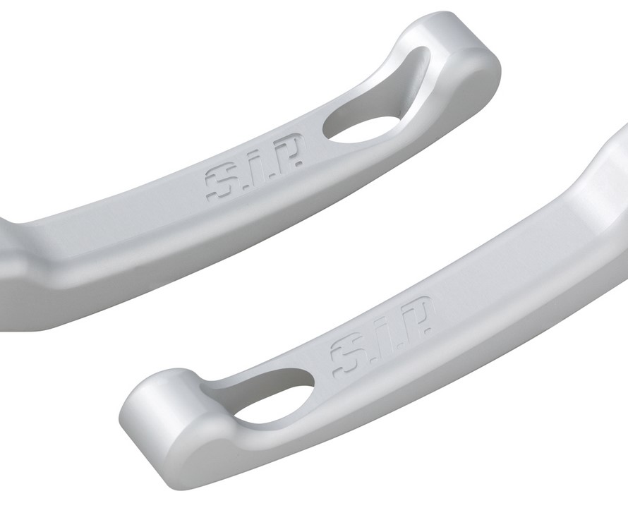Set di leve sportive freno Shorty per Vespa, destra e sinistra, argento opaco