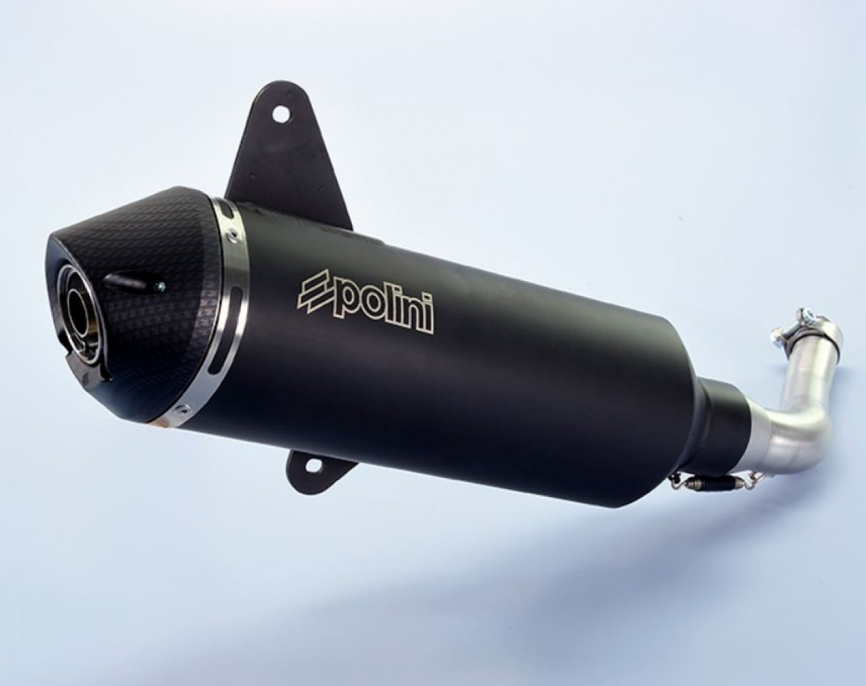 Sistema di scarico Polini nero per Vespa 300 GTS, GTV E4 2017-2019