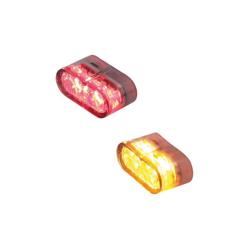HIGHSIDER Pro Little Star_MX Pro LED 3in1 modulo indicatore di direzione/luce posteriore combinato lente grigio fumo (coppia)