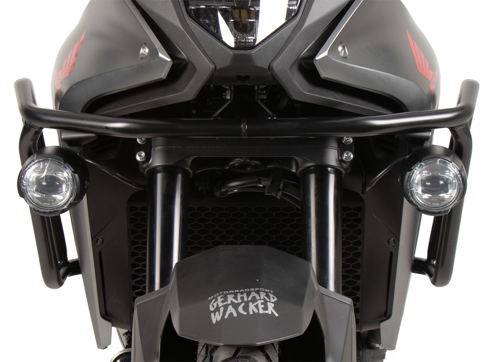 Barra di protezione serbatoio nera per Honda XL 750 Transalp (25- ) Hepco & Becker