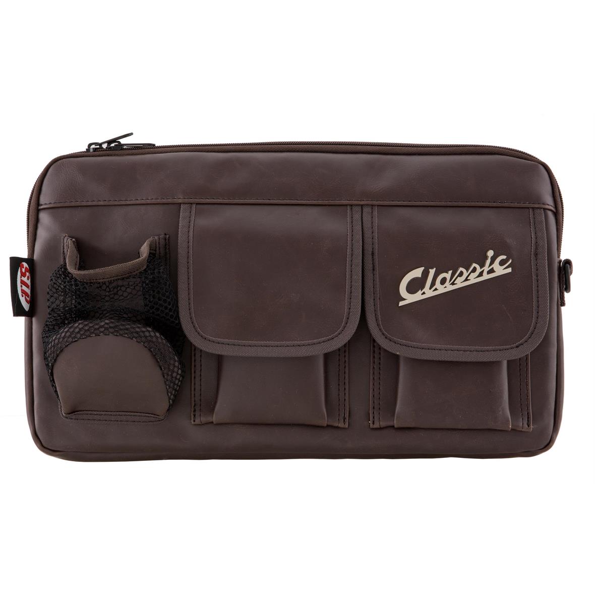 Borsa "Classic" per bagagliaio/guantiera Vespa - marrone, finta pelle