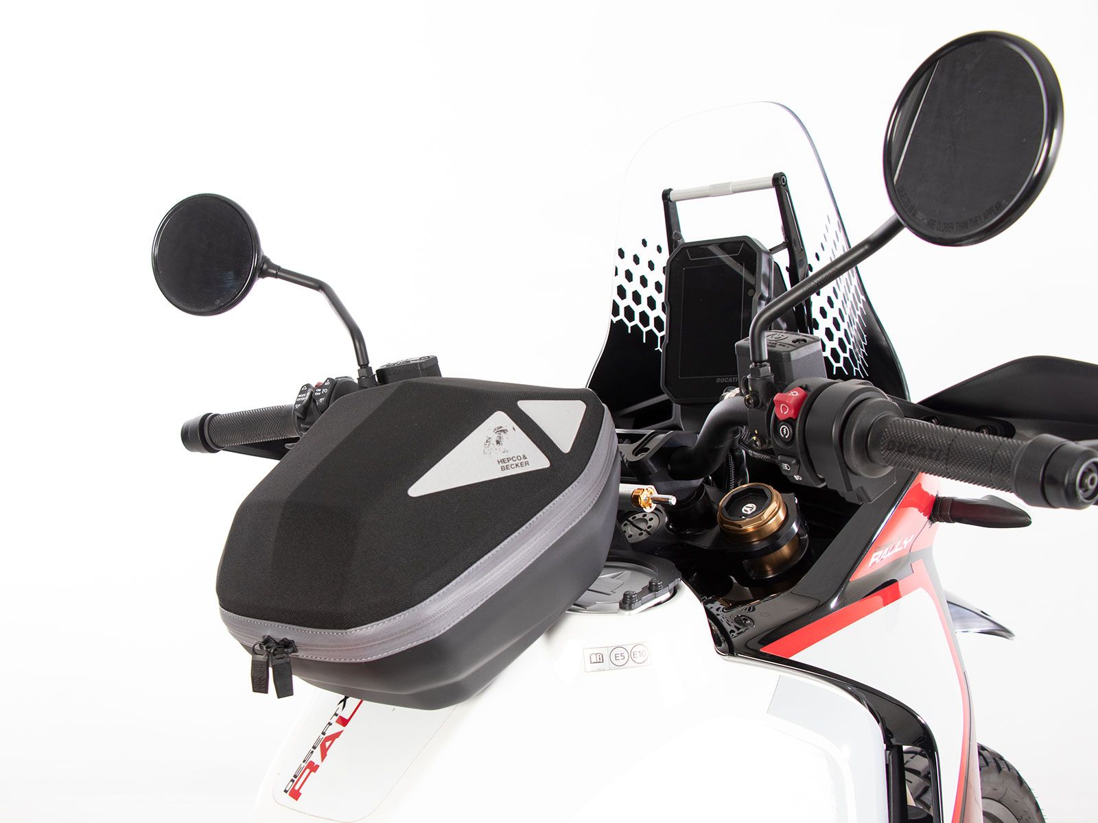 Anello serbatoio di base con blocco borsa serbatoio per Ducati DesertX Rally (24-) Hepco & Becker