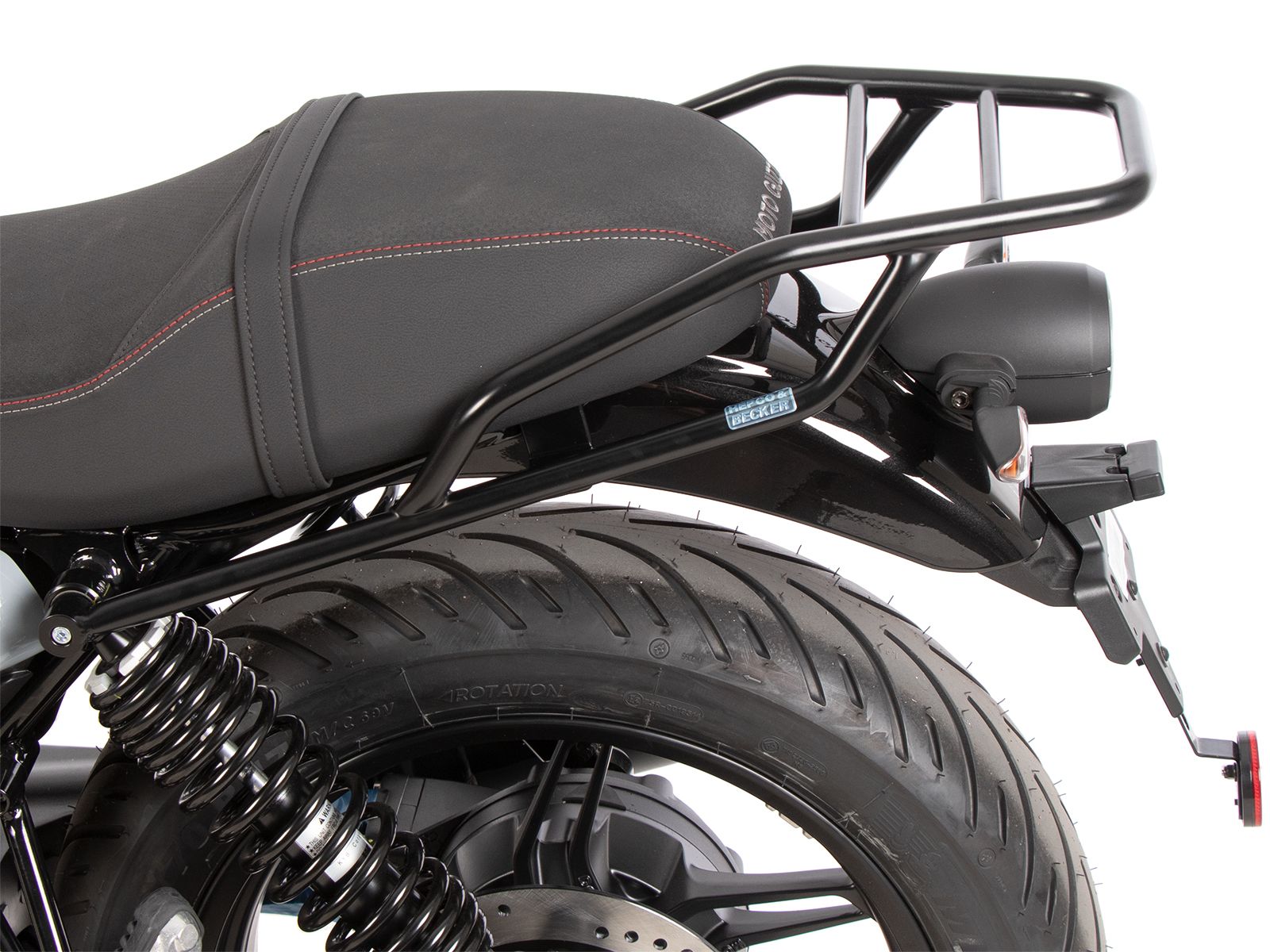 Portapacchi tubolare nero per Moto Guzzi V7 850 Sport (25-) Hepco & Becker
