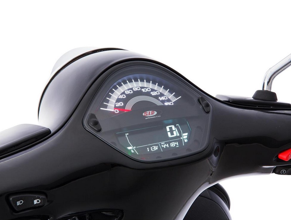 Contagiri/tachimetro per Vespa GTS/GTS Super/GTS SuperSport, 125-300cc (-'14), nero