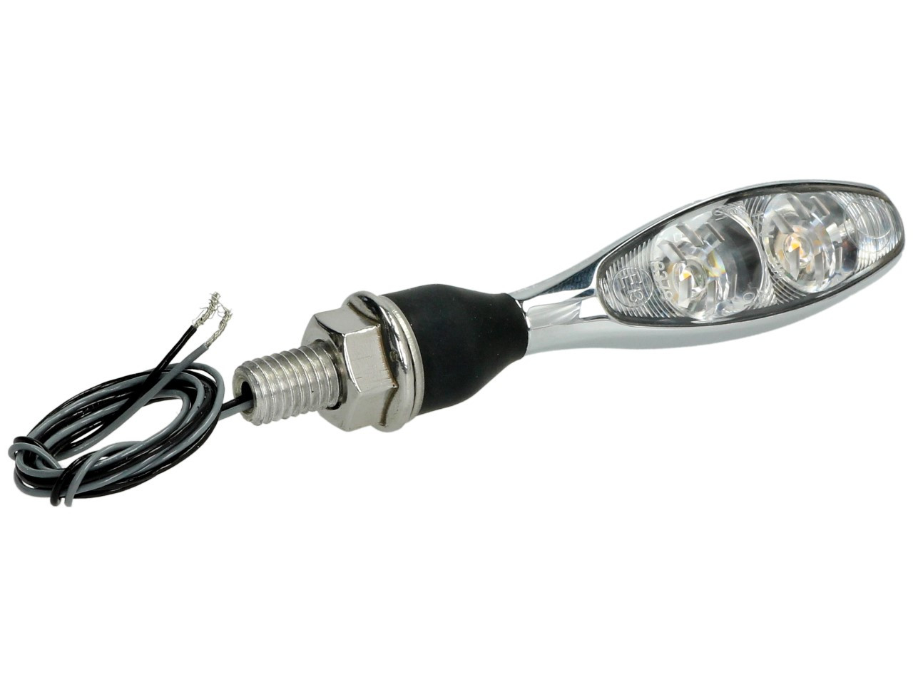 Indicatore Kellermann, Micro 1000 Extreme, acciaio, LED, V/H, L/R, 12 V, cromo lucido, M8x20