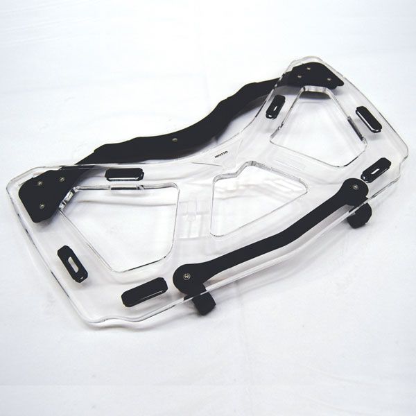 Portapacchi posteriore per bauletto BMW K 1600 GTL (10-22), PMMA, trasparente