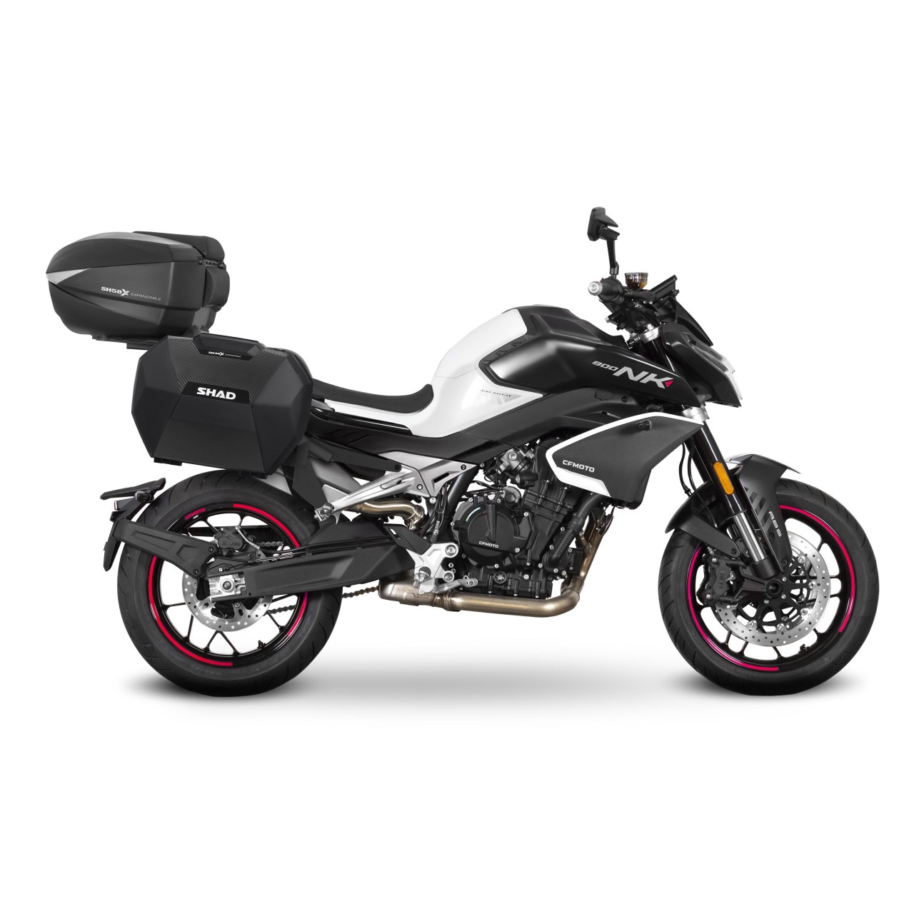 Portapacchi Shad Top Case verniciato nero per CFMoto 800 NK (23-25)