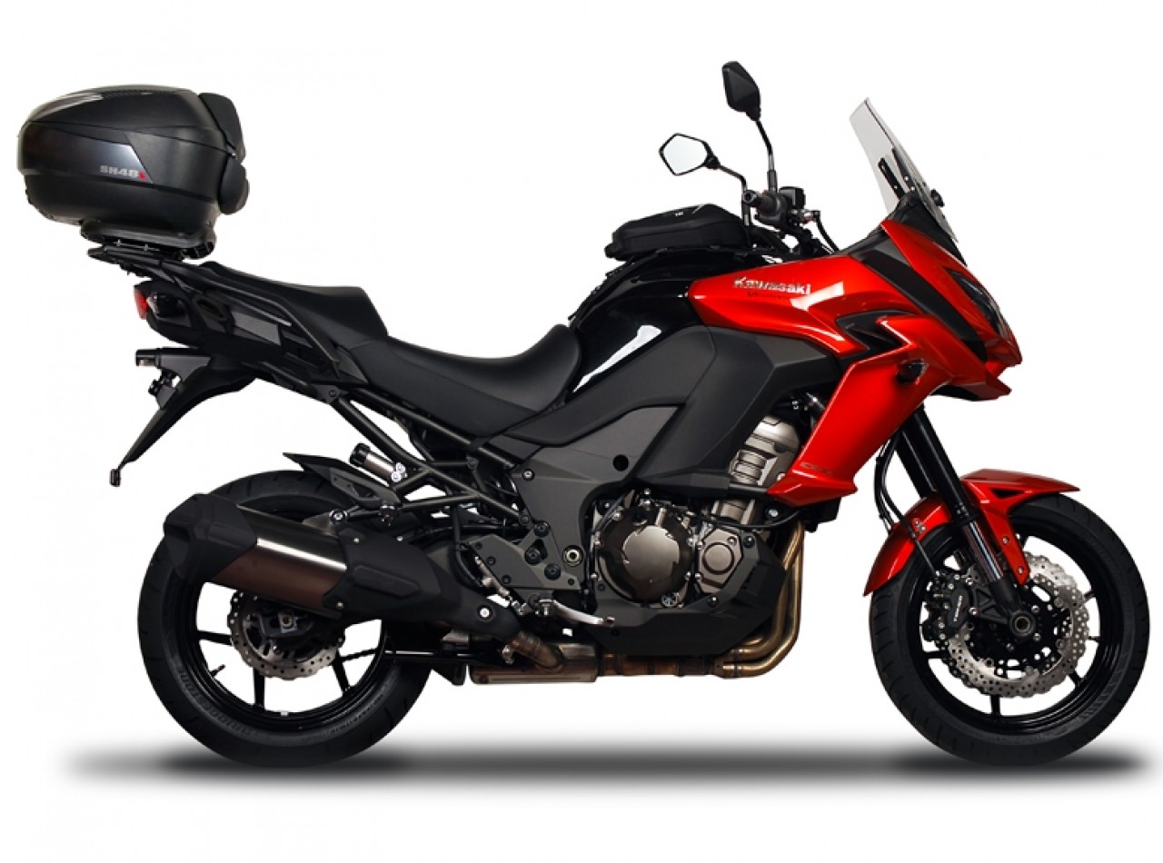 Kit di montaggio per bauletto Shad per portapacchi originale Kawasaki GTR 1400 / Versys 1000 / Versys 1100