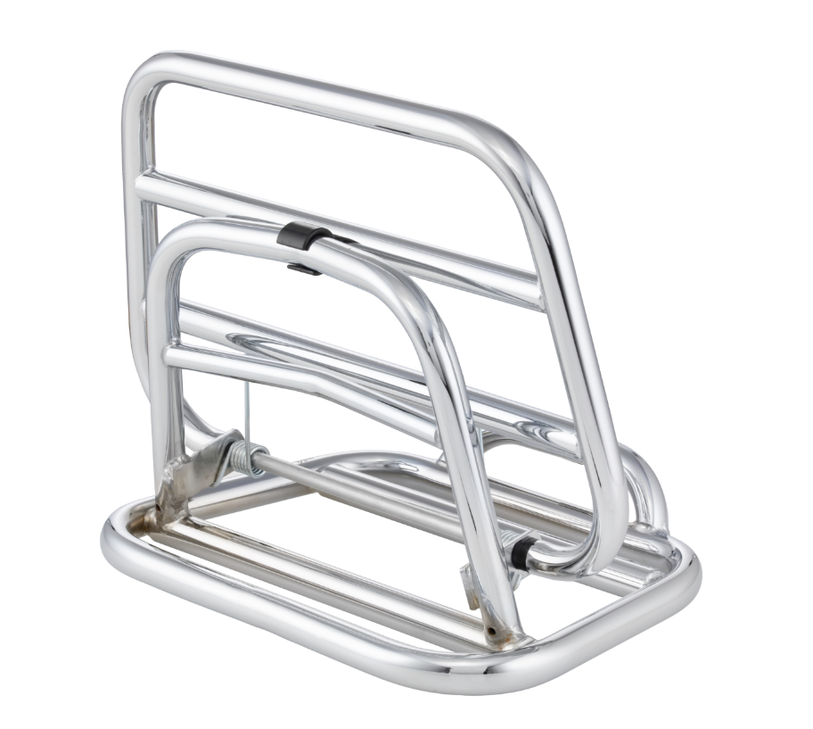 Portapacchi posteriore per Vespa 946 3V cioè 125cc, pieghevole, cromato