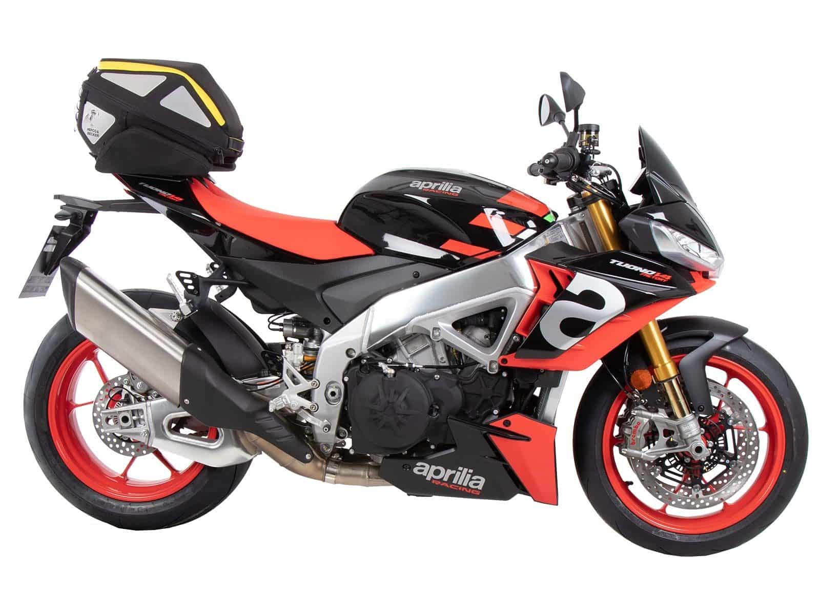 Portapacchi sportivo fisso nero per Aprilia Tuono V4 Factory /RSV 4 /RSV 4 Factory (21-24)