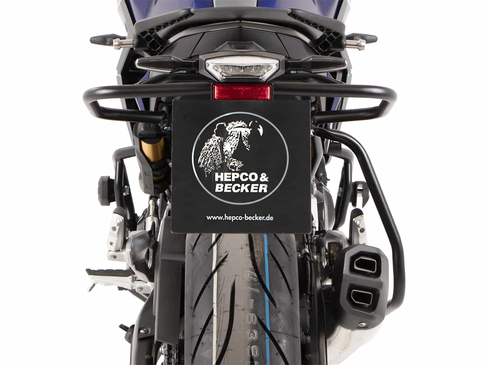 Barra di protezione posteriore nera per BMW F 900 XR (20-24) Hepco & Becker