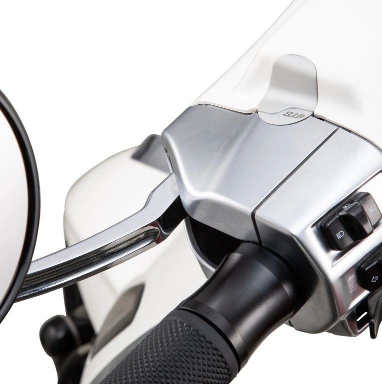 Copriforo per specchietto destro e sinistro per Vespa Primavera/Sprint/Elettrica 50-150cc, argento opaco