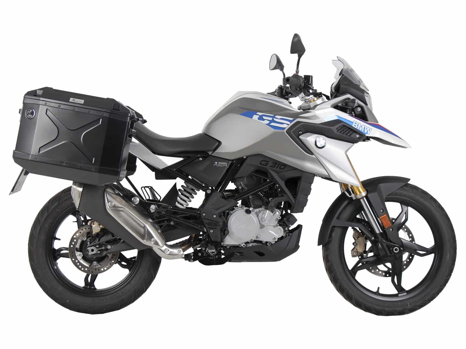 Portavaligie laterale fisso nero per BMW G 310 GS (20-) Hepco & Becker
