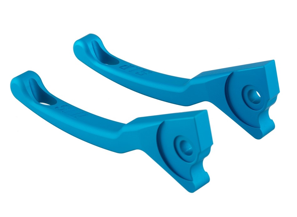 Set di leve sportive freno Shorty per Vespa, destra e sinistra, blu opaco