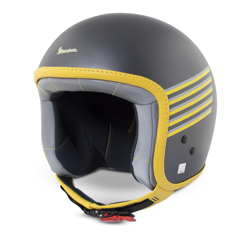 Casco grafico Vespa grigio