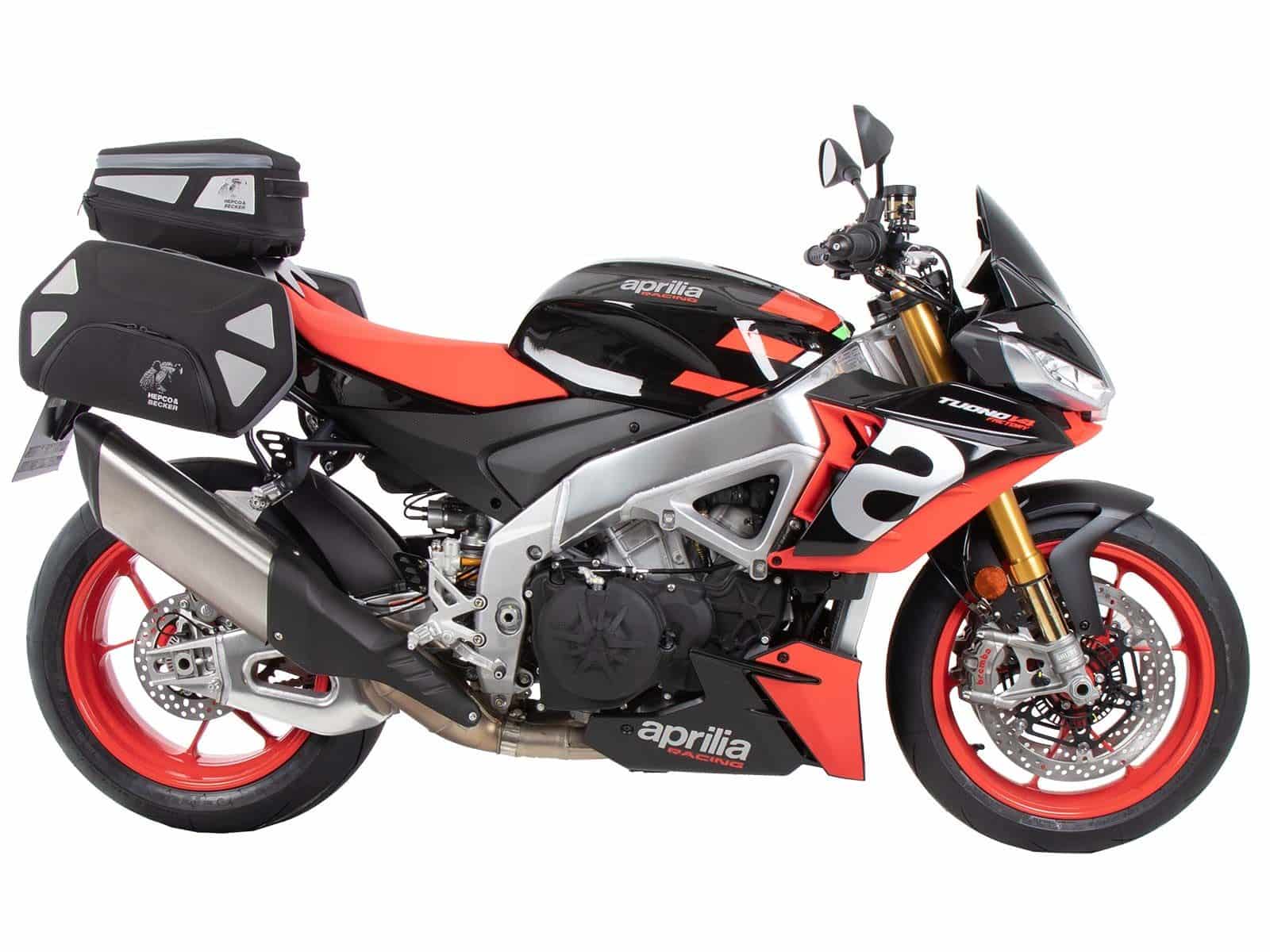Portapacchi sportivo fisso nero per Aprilia Tuono V4 Factory /RSV 4 /RSV 4 Factory (21-24)
