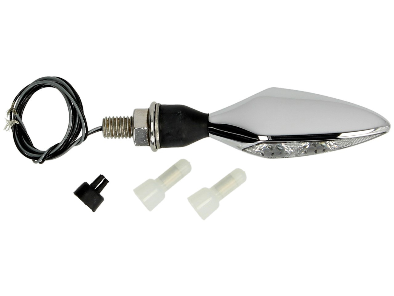 Indicatore Kellermann, Rhombus Extreme, alluminio, LED, VL/HR, 12 V, cromo lucido, M8x20, omologazione E