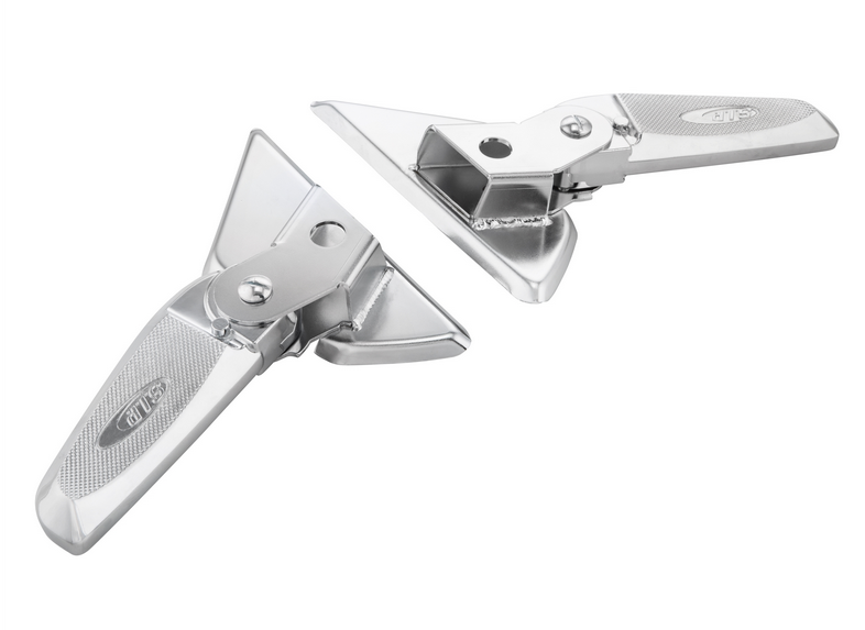 Pedane destra e sinistra per Vespa LX /LXV /S 50-150ccm, cromo/cromo