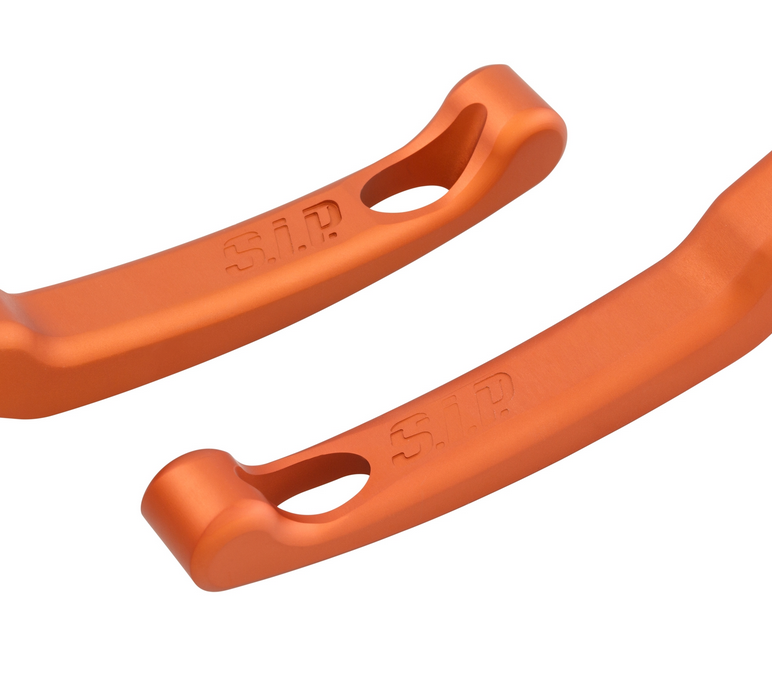 Set leva freno sportiva Shorty per Vespa LX /LXV /S /Primavera /Sprint 50-150ccm, arancio opaco