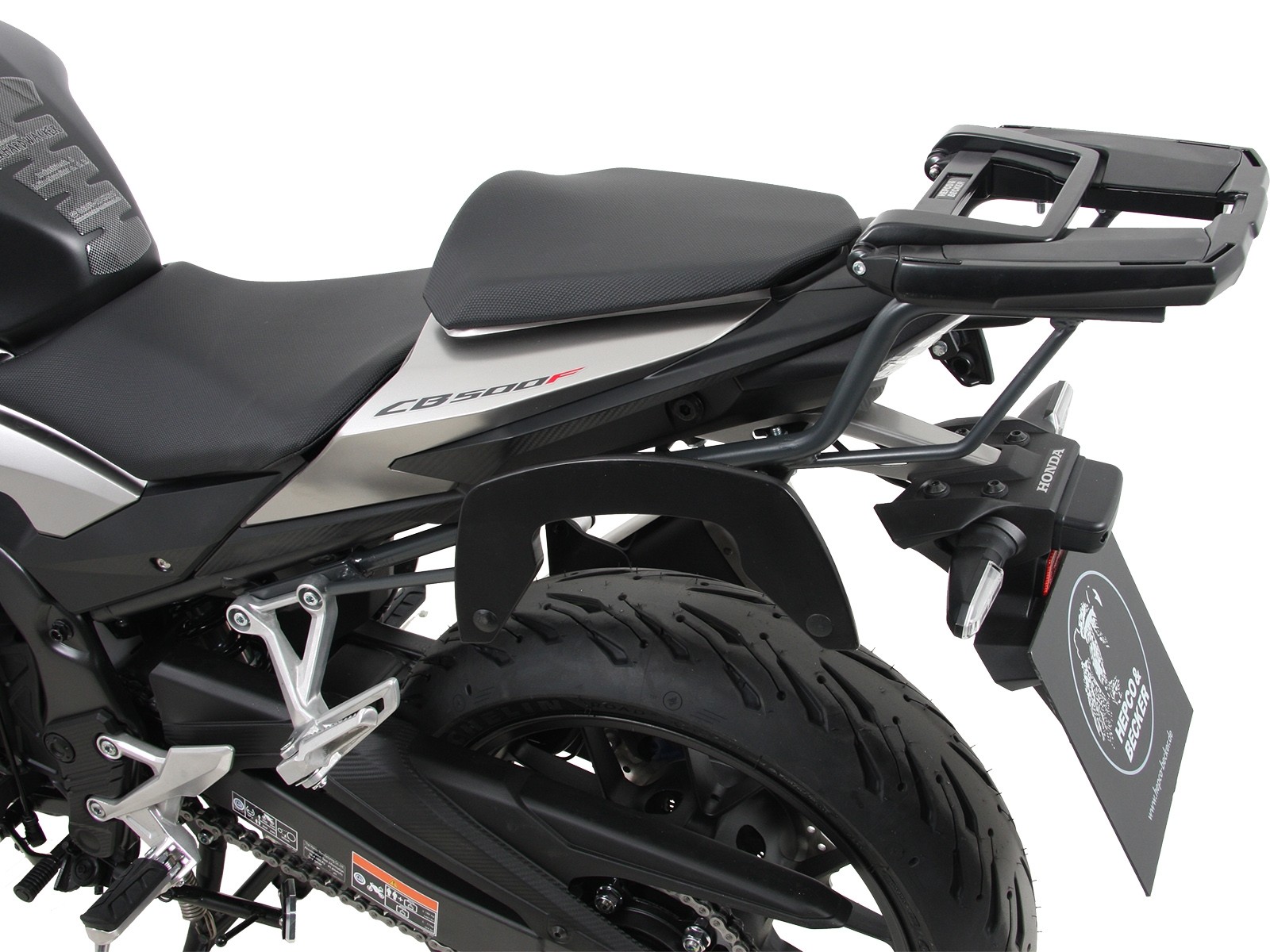 Easyrack portavaligie antracite per Honda CB 500 F (19-23) Hepco & Becker