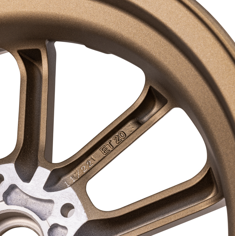Cerchio anteriore/posteriore da 12" per Vespa GTS/GTS Super/GTV/GT 60/GT/GT L 125-300ccm, bronzo opaco