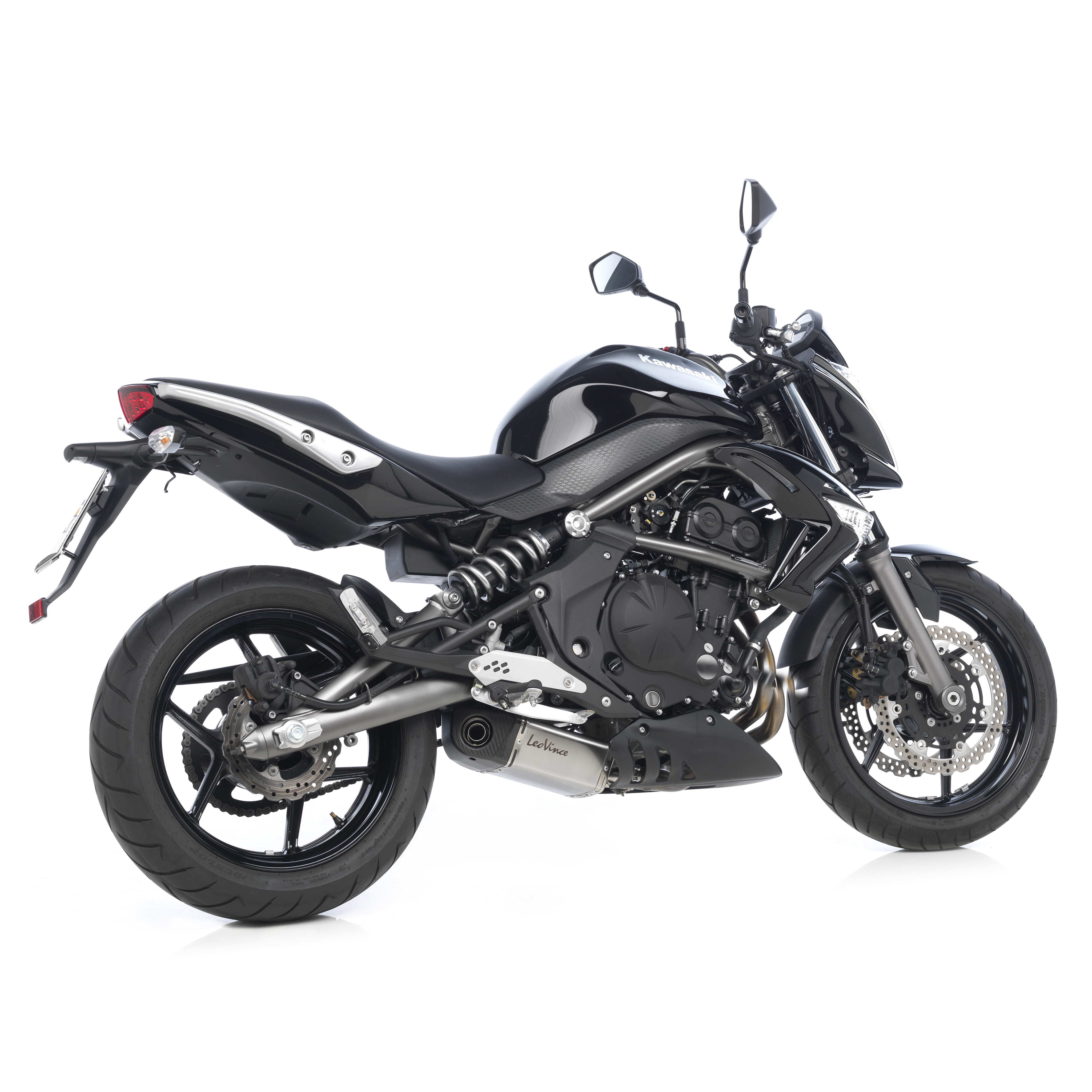 Impianto di scarico LeoVince Underbody Evo 2, Slip On per Kawasaki ER-6n/f / Ninja 650R / Versys 650