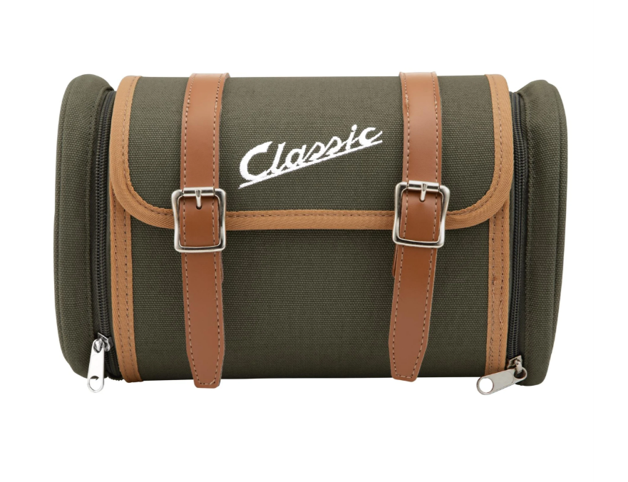 Borsa "Classic" portapacchi/portasozi posteriore per Vespa, tela, oliva