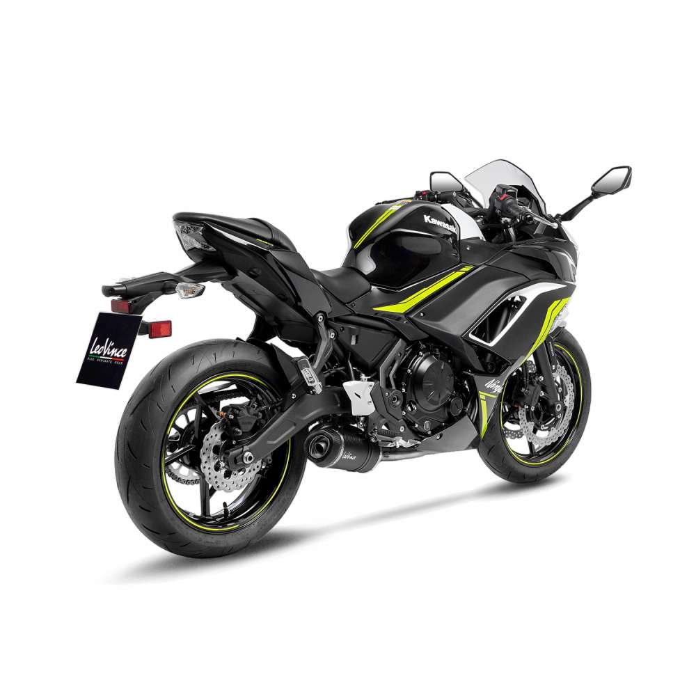 LeoVince sistema completo LV One Evo per Kawasaki Ninja /Versys /Z 650 , carbonio, omologazione E