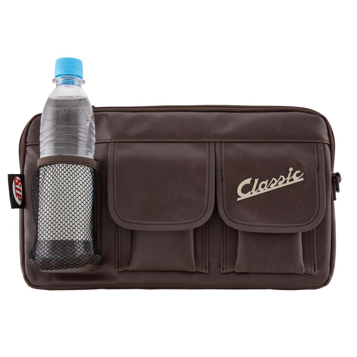 Borsa "Classic" per bagagliaio/guantiera Vespa - marrone, finta pelle