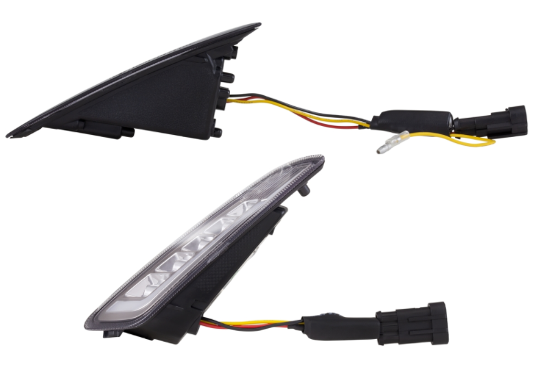 Kit frecce anteriore e posteriore per Vespa Primavera/​Sprint 125-150ccm 2T/​4T AC, trasparente