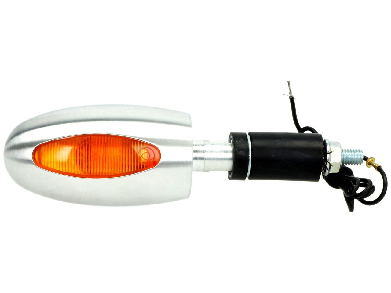 Indicatore Kellermann, BL 1000 giallo, alluminio, alogeno, VR/VL, 12 V, 21 W, argento satinato