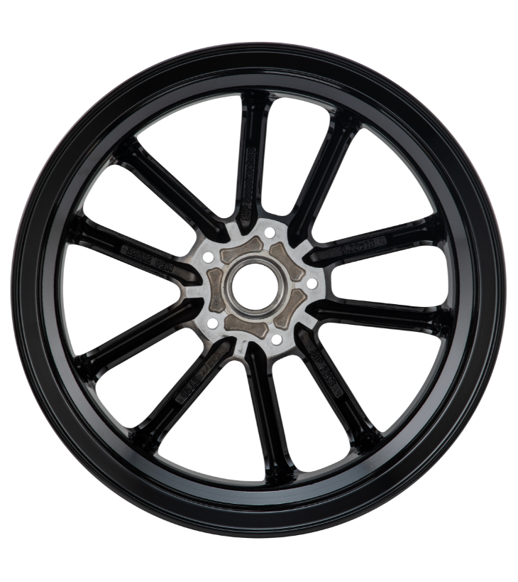 Cerchio anteriore/posteriore 13" per Vespa GTS/GTS Super/GTV/GT 60/GT/GT L 125-300ccm, nero lucido