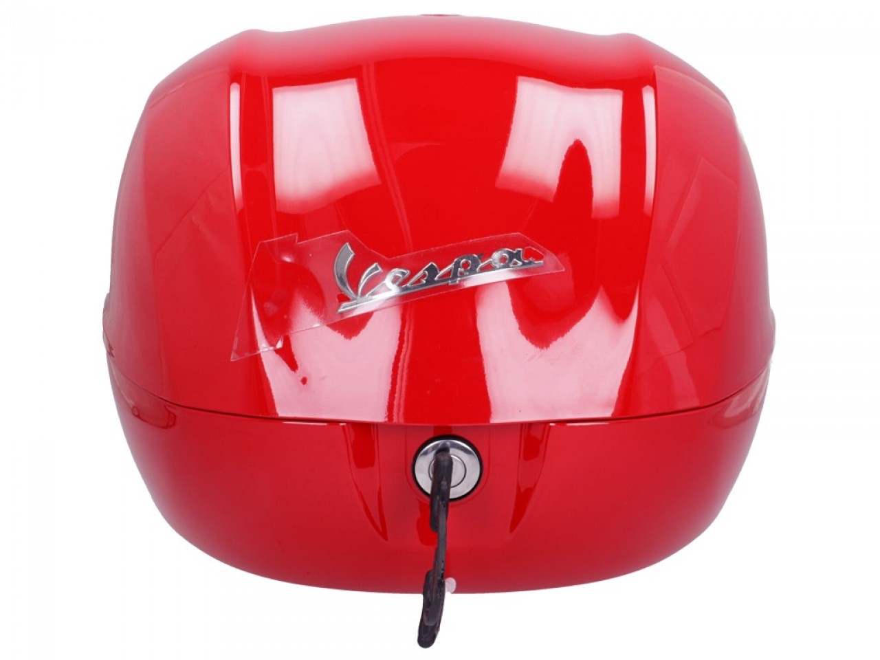 Kit bauletto 32L red dragon (894), cuscino posteriore beige per Vespa Sprint / Primavera