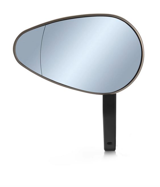 Specchietto per manubrio RIZOMA "Reverse Radial" destro o sinistro per Vespa, bronzo anodizzato