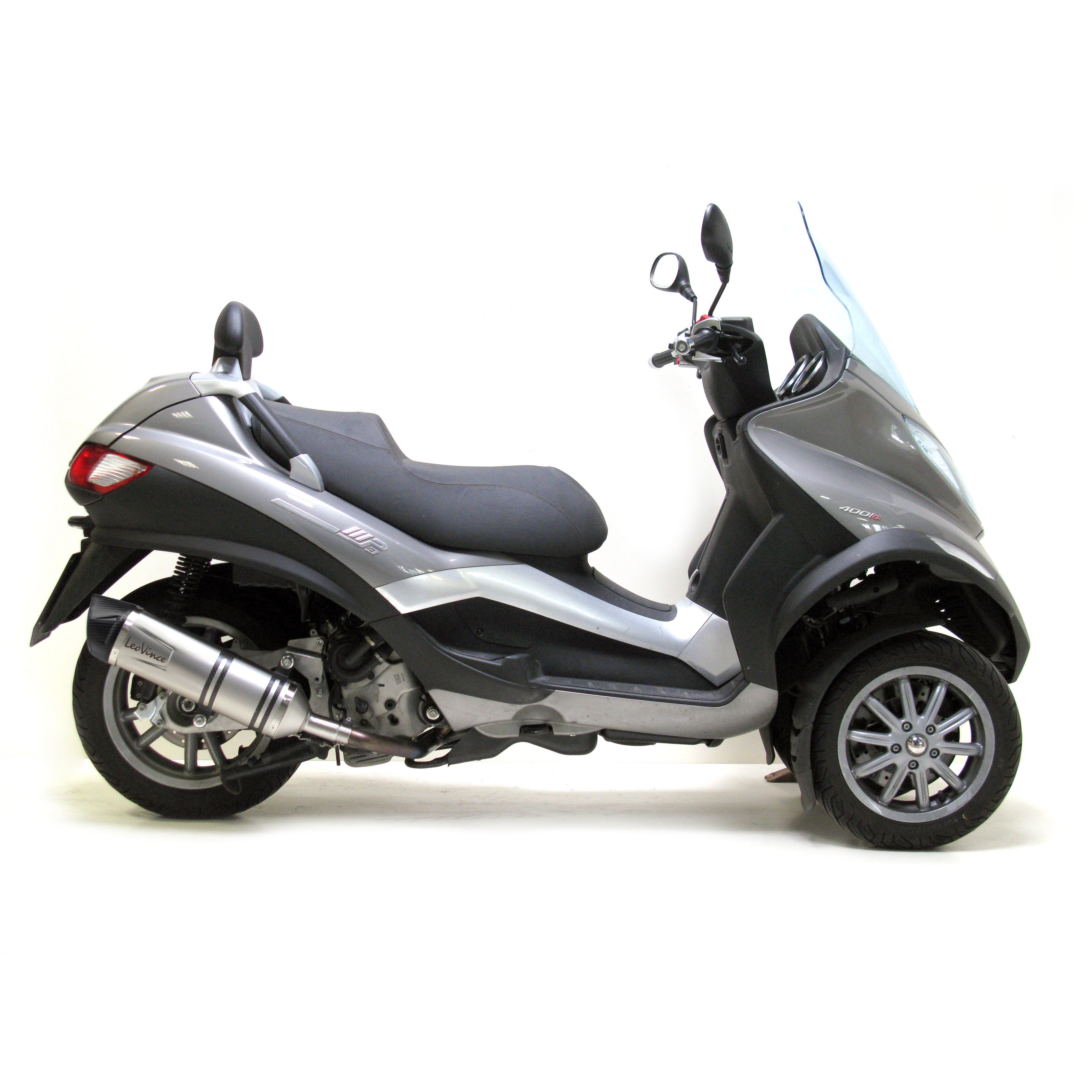 Scarico LeoVince SBK LV One Evo 2, inox, slip on per Piaggio MP3 400 / 500