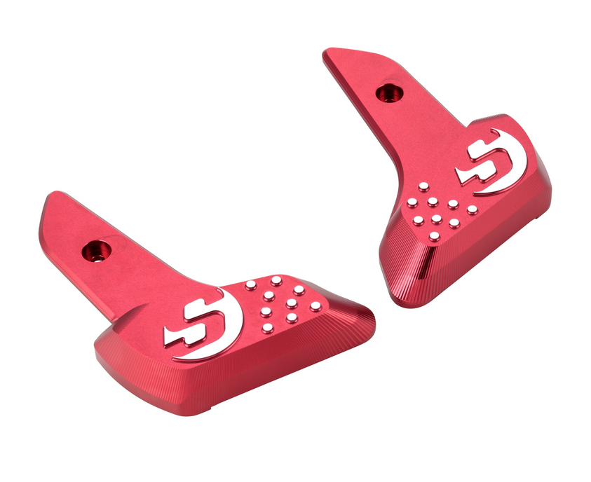 Poggiapiedi destro e sinistro per Vespa Primavera /Sprint 50-150cc 2T/4T AC, rosso