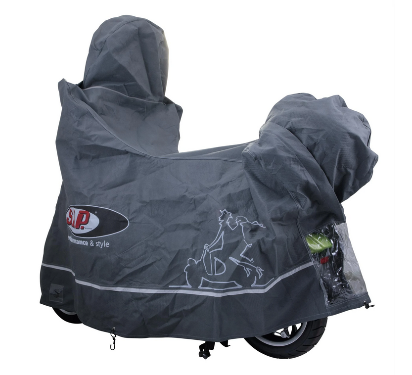 Garage pieghevole Indoor PREMIUM 2.0 per Vespa ET2/ET4/LX/LXV/S/Primavera/Sprint, taglia L, grigio