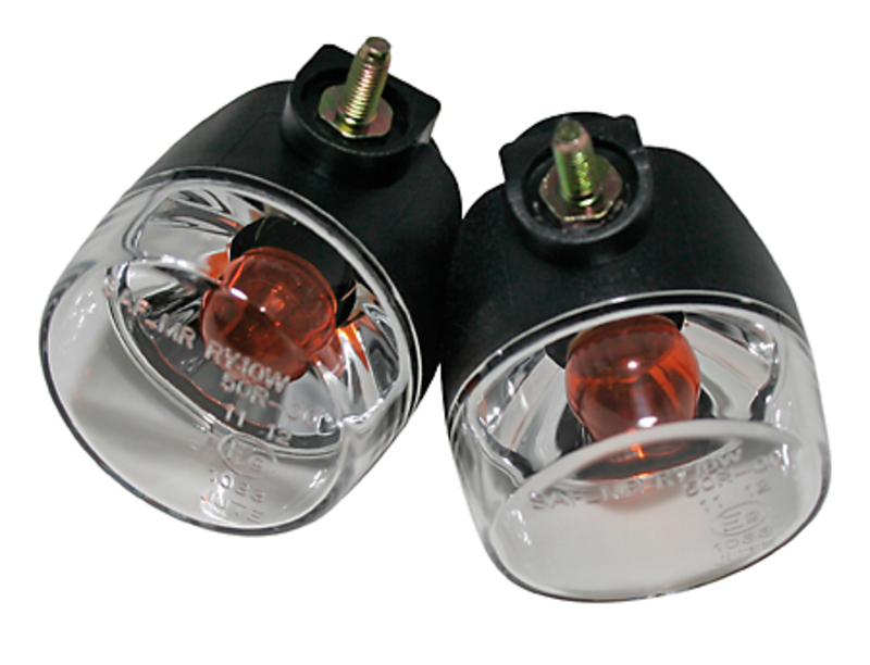 HIGHSIDER Smart ATV: alloggiamento indicatore lampadina nero / lente trasparente (coppia), anteriore e posteriore