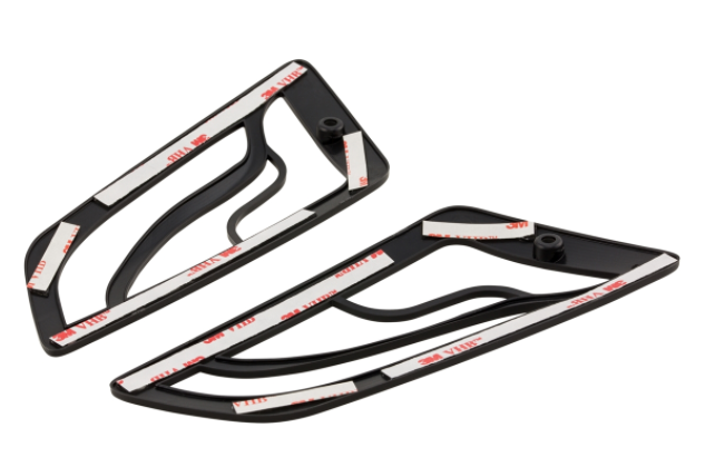 Griglia frecce destra e sinistra, anteriore per Vespa GTS/​GTS Super/​GTV/​GT 60/​GT/​GT L, nero opaco