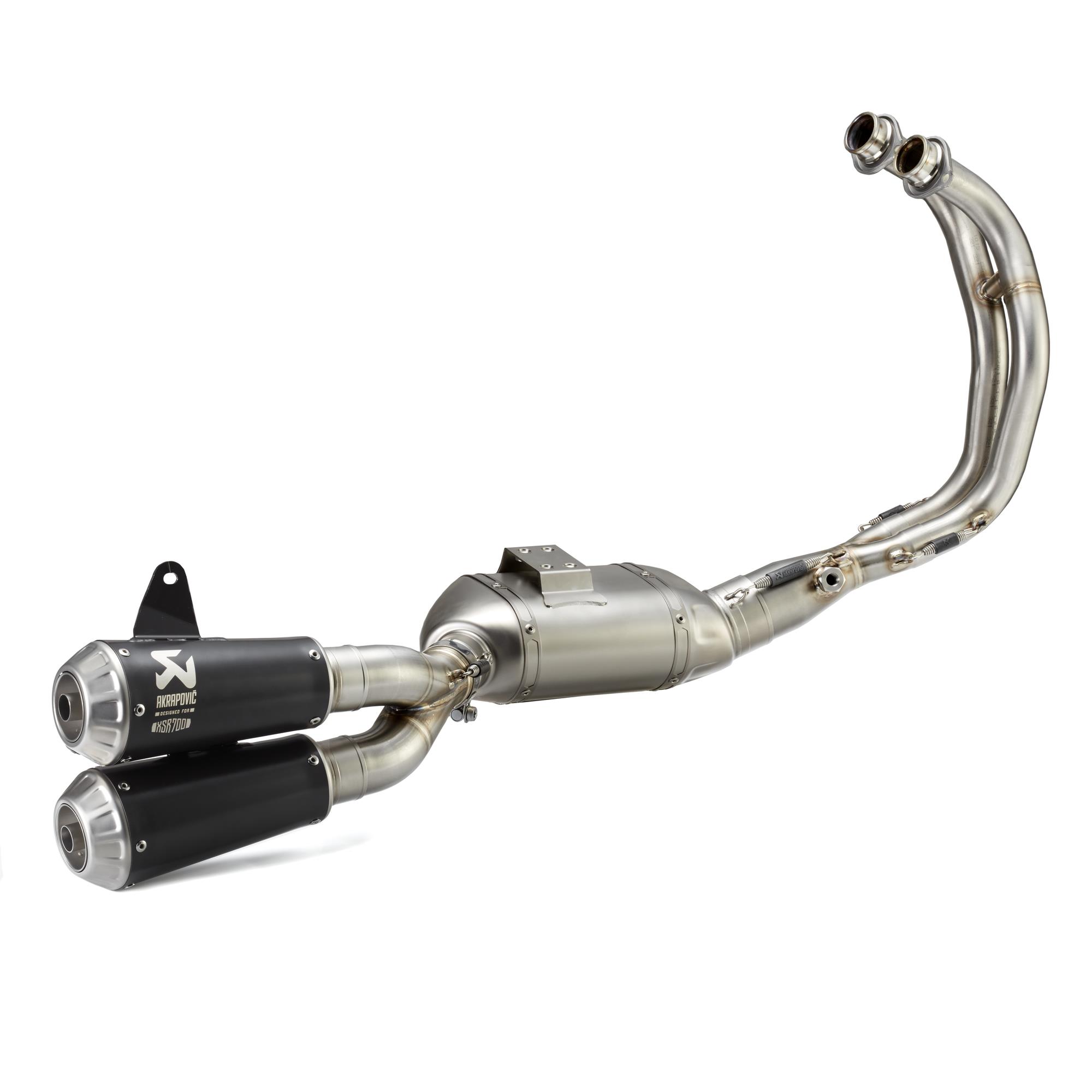 Impianto completo originale Yamaha XSR700 con silenziatore in titanio