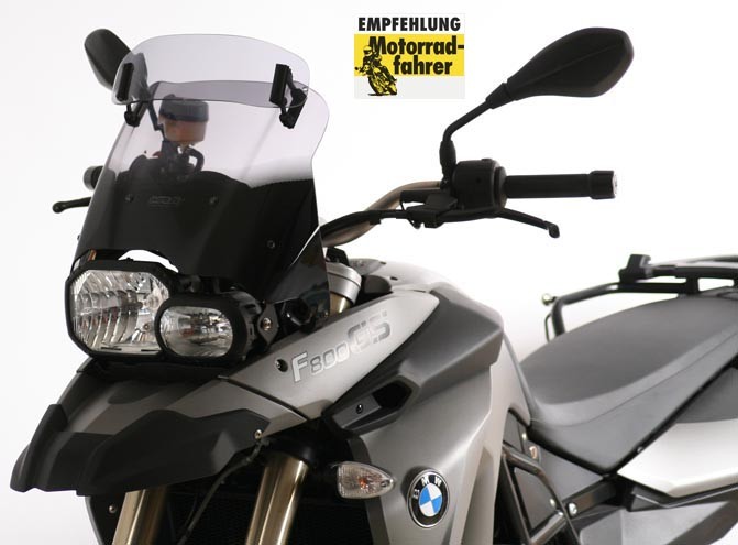 Cupolino Vario Touring MRA "VTM" grigio fumo per BMW F 650 / 800 GS 2008-