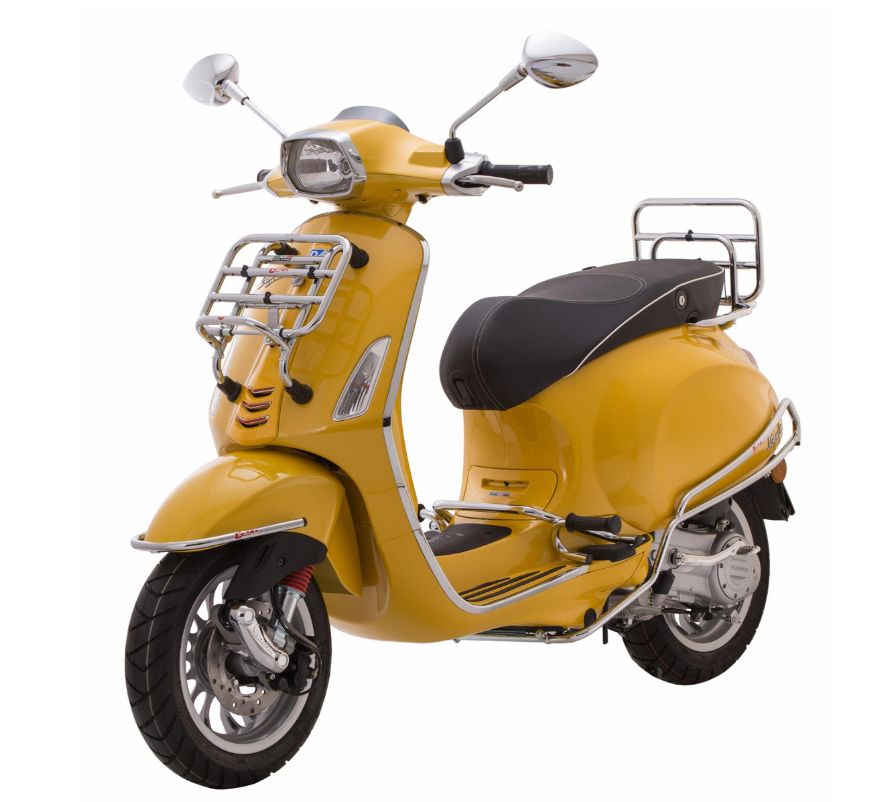 Paraurti anteriore per Vespa LX/LXV/S/Primavera/Sprint/Elettrica 50-150ccm, cromato