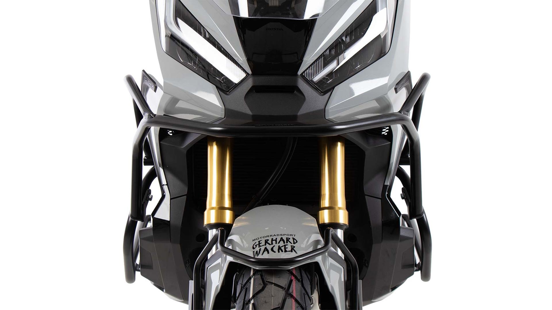 Barra di protezione anteriore nera per Honda X-ADV 750 (21-24) Hepco & Becker