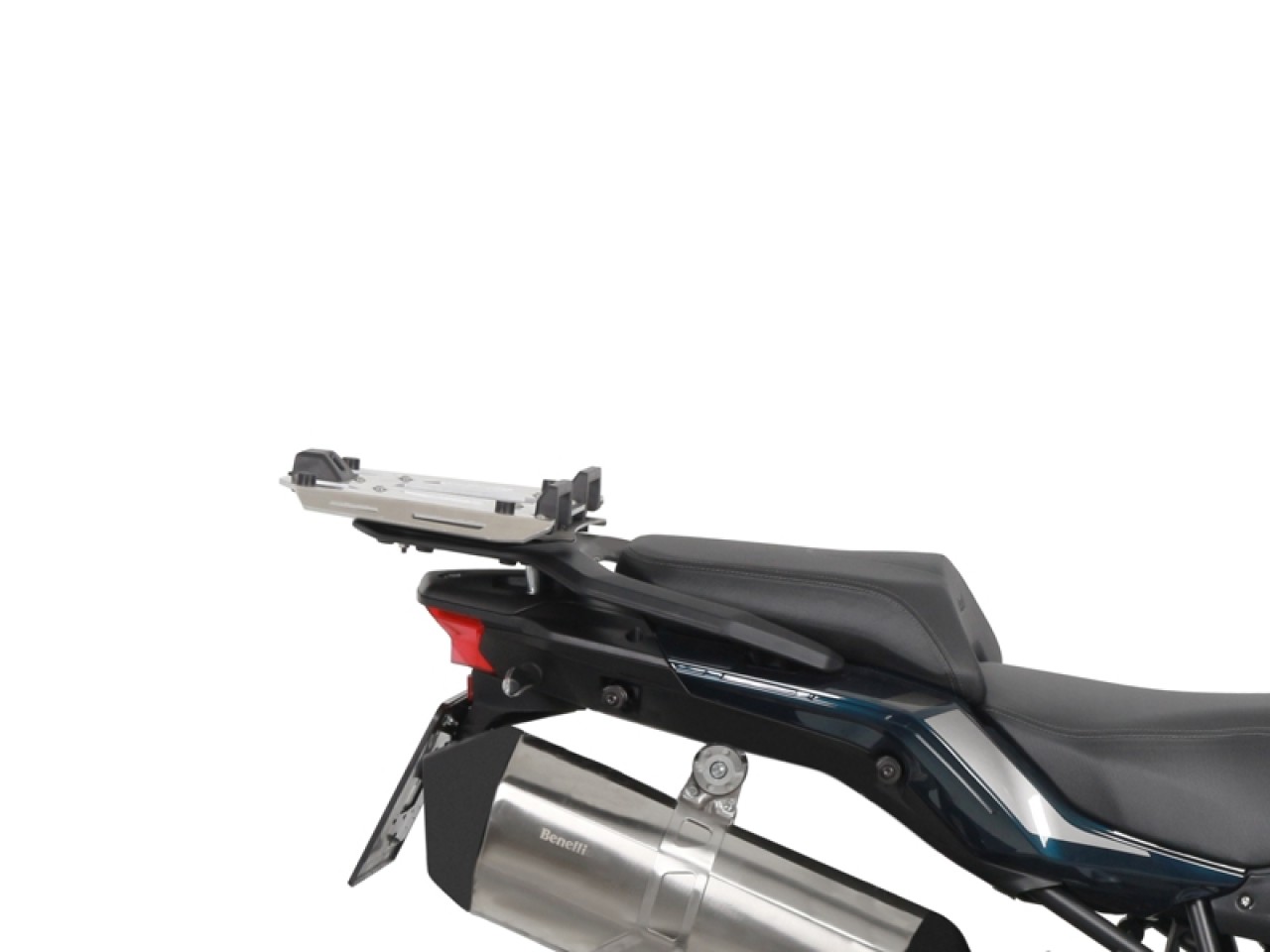 Kit di montaggio per bauletto Shad verniciato nero per Benelli TRK 502 /X (20-24)