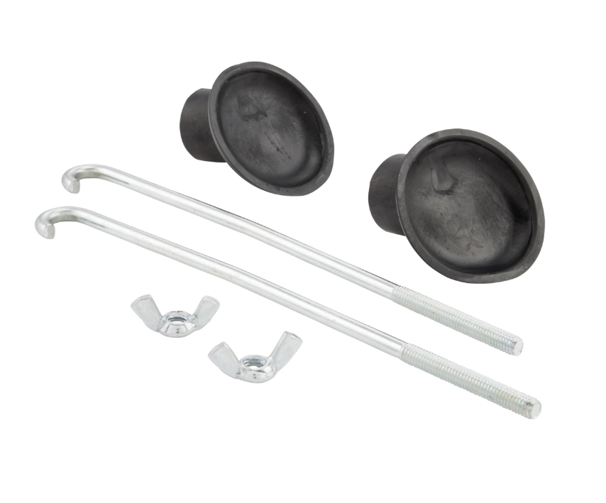 Portapacchi anteriore per Vespa PX 80-200cc, pieghevole, nero