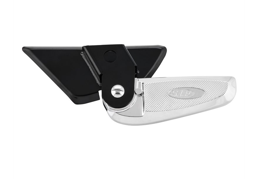Pedane destra e sinistra per Vespa LX /LXV /S 50-150cc, nero/cromo