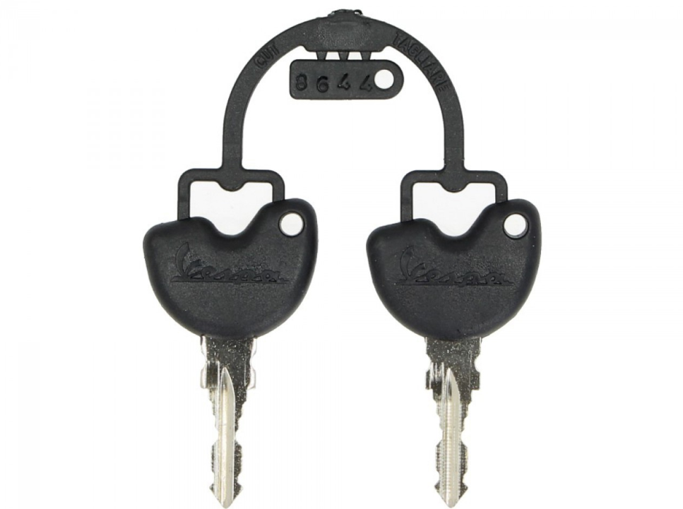 Bauletto originale per Vespa Primavera / Sprint - Nero Vulcano 98/A