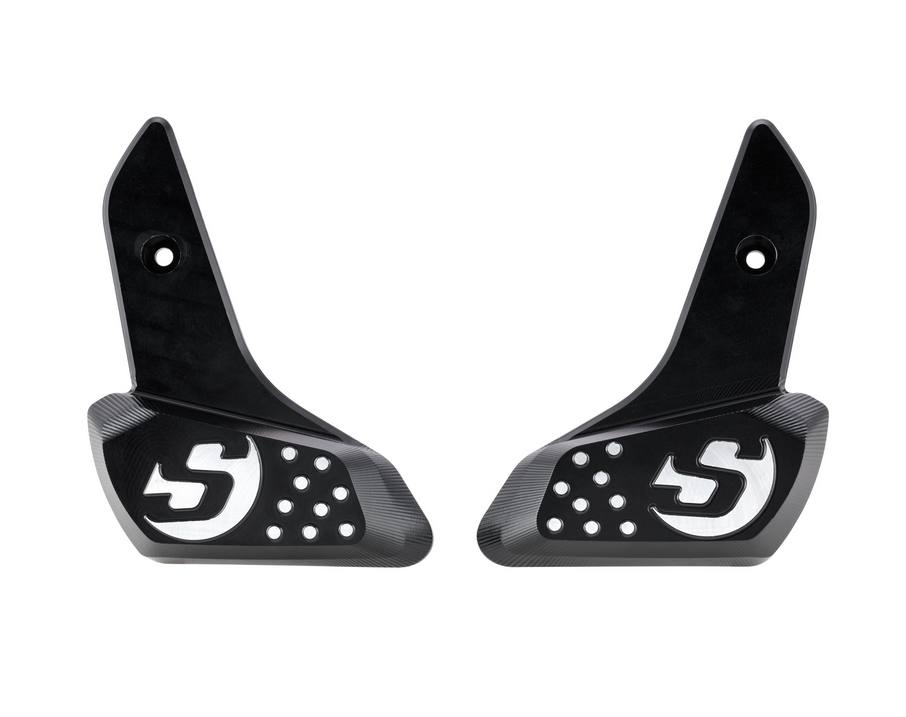 Poggiapiedi destro e sinistro per Vespa Primavera /Sprint 50-150cc 2T/4T AC, nero