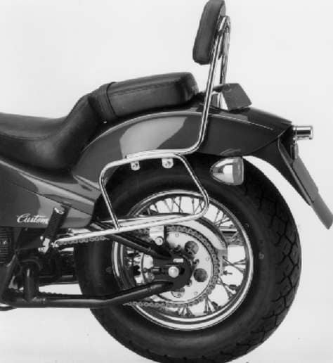 Portaborse tubolare in pelle cromato per Honda VT 600 C (88-00) Hepco & Becker