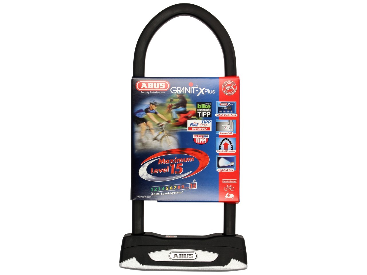 ABUS U-lock 300x108 Granit X-Plus 54 per moto, scooter e Vespa